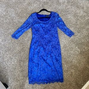 Preston and York Blue Lace Dress, size 8